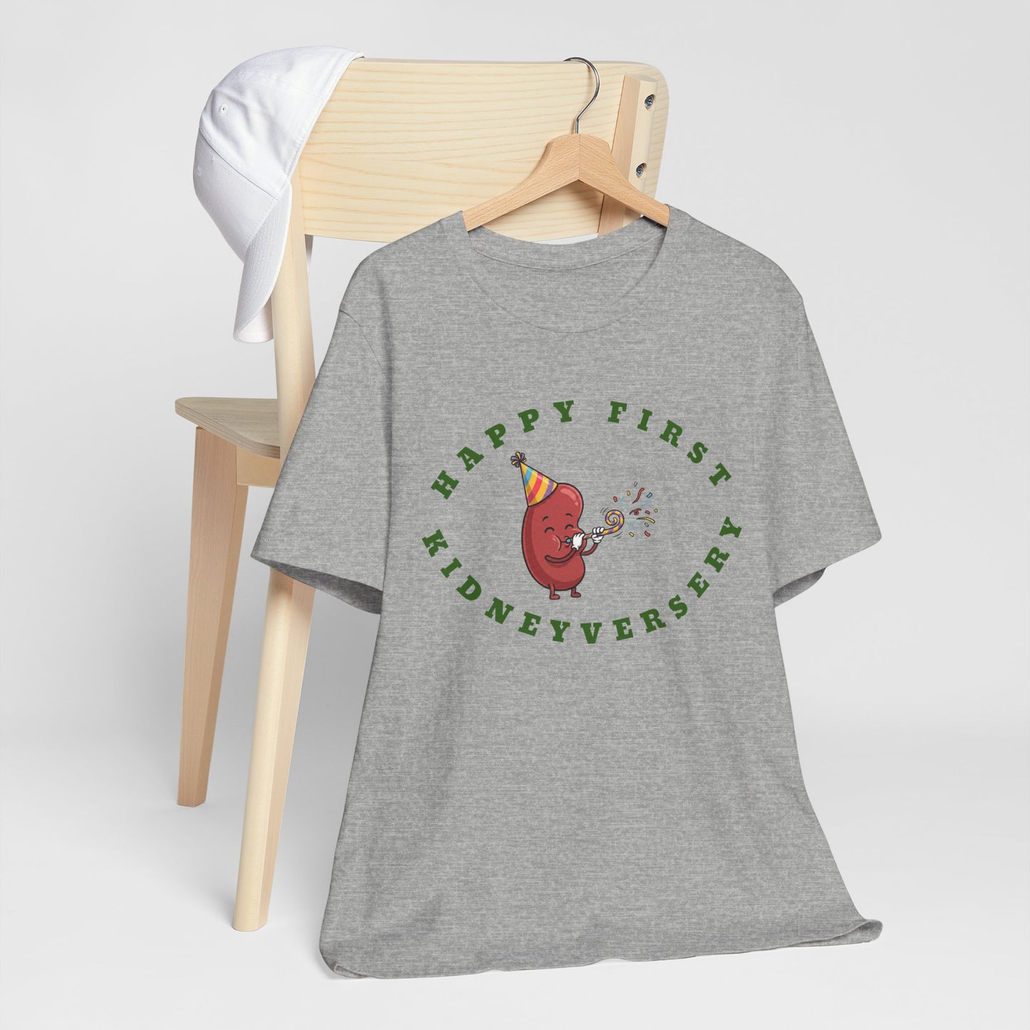 Happy First Kidneyversary T‑Shirt — Cute Kidney Celebration Tee for Transplant Anniversary