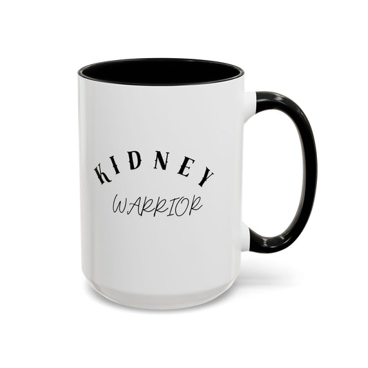 Kidney Warrior Coffee Mug — Accent Two-Tone 15oz